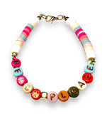 Colorful Clay Bead Collection-Anklets, Necklaces and Bracelets - Janine Design
