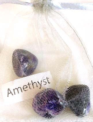 Amethyst, Authentic Tumbled Crystal / Tumbled Stone