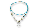 Golden Turquoise Necklace* - Janine Design