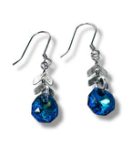 Color Changing Teardrop Beads/ Crystal Dangle Earrings