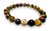 Gemstone Stretch Bracelet-Labradorite, agate, Calcite, Chalcedony Gemstone Stretch Bracelet