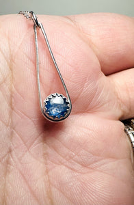 Kyanite Sterling Teardrop Necklace, Kyanite Necklace*