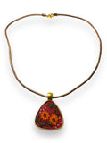 Polymer Clay Floral Sculpted Necklace - Janine Design