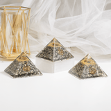 Soothing Crystals - Orgone Pyramid | Pyrite | Healing Crystal | Gemstone Pyramid