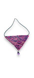 Octopus Necklace, Purple Statement Necklace, Polymer Clay Bib Necklace - Janine Design