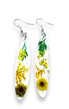 Pressed Flower Earrings/Real Flower Earrings/Resin Flower