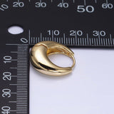 Chubby Dome Minimalist Huggie Earrings