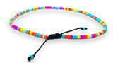 Summer Vibe Beaded Bracelet / Colorful Adjustable Bracelet - Janine Design