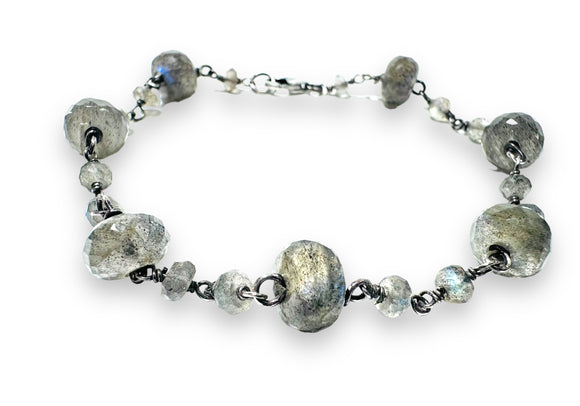Labradorite Chain Bracelet - Janine Design