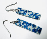 Polymer Clay Bar Earrings, Bar Earrings, Floral Earrings, Ombre Earrings - Janine Design