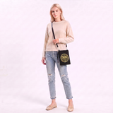 COMECO INC - Dragonfly & Crystal Shoulder Bag in Canvas