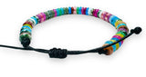 Adjustable  Bracelet, Leather Bracelet, Gemstone Bracelet - Janine Design