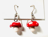 Little Mushroom Earrings/Clay Earrings/ Forest Earrings - Janine Design