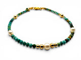 Turquoise and Pearl Bracelet