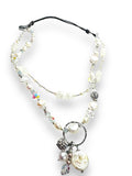 Moonstone and Pearl Double layered Necklace - Janine Design