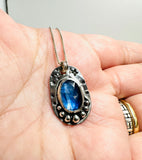 Kyanite Sterling Necklace, Kyanite Necklace - Janine Design