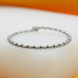 MIA Jewelry - 18K Gold Filled CZ Beaded Adjustable Bracelet