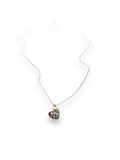 Silver Heart Minimalist Necklace, Dainty Heart Necklace - Janine Design