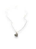 Silver Heart Minimalist Necklace, Dainty Heart Necklace