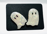 Ghost Earrings/ Clay Earrings, Halloween Earrings - Janine Design