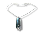 Labradorite bar  Necklace - Janine Design