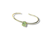 Rough Gemstone Brass Bangle - Janine Design