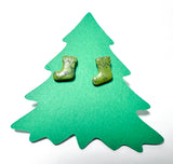 Winter Earrings/ Clay Earrings, Holiday Earrings/ Christmas Earrings- ON SALE! - Janine Design