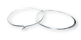 Large Silver Hoops*