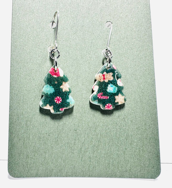 Christmas and New Years Polymer Clay Earrings/ Affordable Gifts - Janine Design