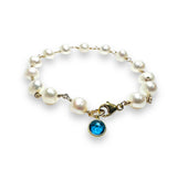 White Pearl Bracelet - Janine Design