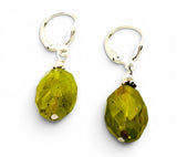 Peridot Lever back Earrings