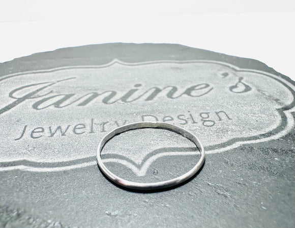 Smooth Band Ring, Stacking Ring, Ring Band - Janine Design