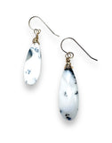 Dendritic Opal Teardrop Earrings