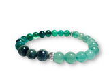 Gemstone Stretch Bracelet-Labradorite, agate, Calcite, Chalcedon - Janine Design