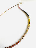 Dainty Gemstone Rainbow Necklace - Janine Design