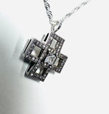 CZ Cross Necklace - Janine Design