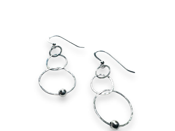 Triple Circle Earrings - Janine Design