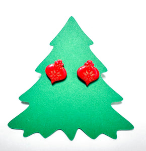 Winter Earrings/ Clay Earrings, Holiday Earrings/ Christmas Earrings- ON SALE only $8!