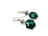 Ruby Zoisite Gemstone Earrings - Janine Design