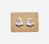 Winter Earrings/ Clay Earrings, Holiday Earrings/ Christmas Earrings-BBear