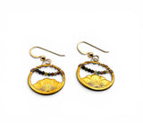 Gemstone lotus Earrings