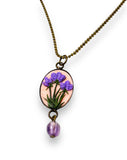 Polymer Clay Floral Sculpted Necklace - Janine Design
