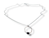 Tourmaline Hexagon Necklace/Gemstone Necklace