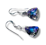 Color Changing Teardrop Beads/ Crystal Dangle Earrings