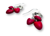 Cascading Valentines Earrings- Heart Earrings - Janine Design