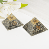 Soothing Crystals - Orgone Pyramid | Pyrite | Healing Crystal | Gemstone Pyramid
