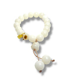 Gemstone and Nut Bead Stretch Bracelets*