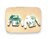 Winter Earrings/ Clay Earrings, Holiday Earrings/ Christmas Earrings-BBear