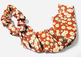 Floral Scrunchie Ribbon Hair Tie