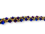 Woven Crystal Bracelet/7.5” bracelet - Janine Design